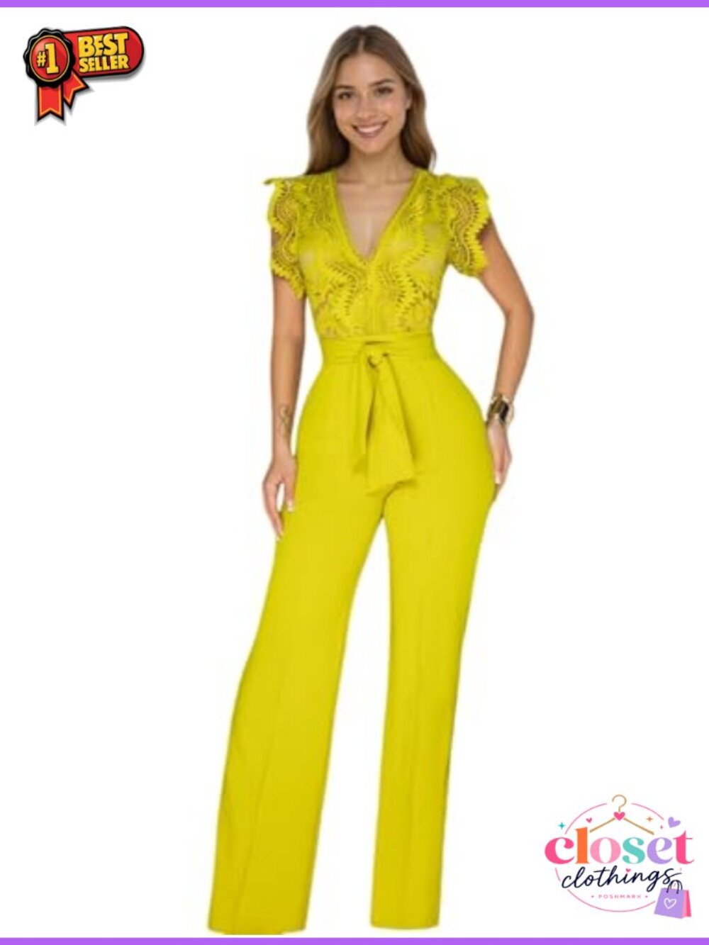Women's Elegant Sleeveless Jumpsuit Straight Leg Party Cocktail